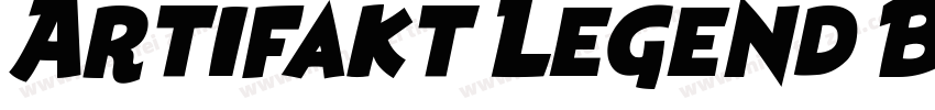 Artifakt Legend Bold字体转换